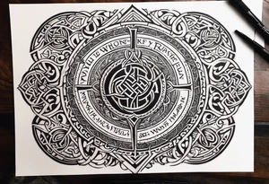 Viking prayer tattoo idea