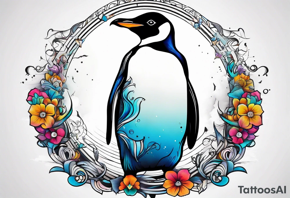 Penguin tattoo idea