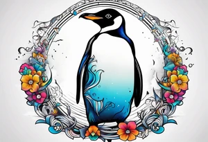 Penguin tattoo idea