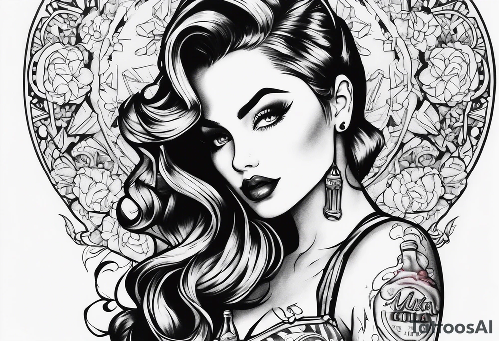 Nuka cola girl tattoo idea