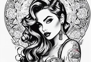Nuka cola girl tattoo idea