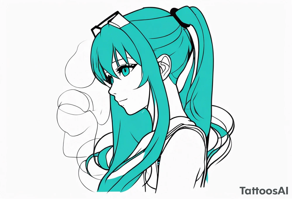 hatsune miku tattoo idea