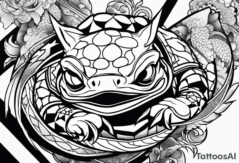 Jiraiya Naruto Gamakichi toad tattoo idea