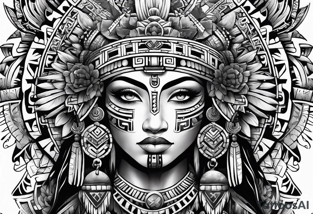 Aztec tattoo idea