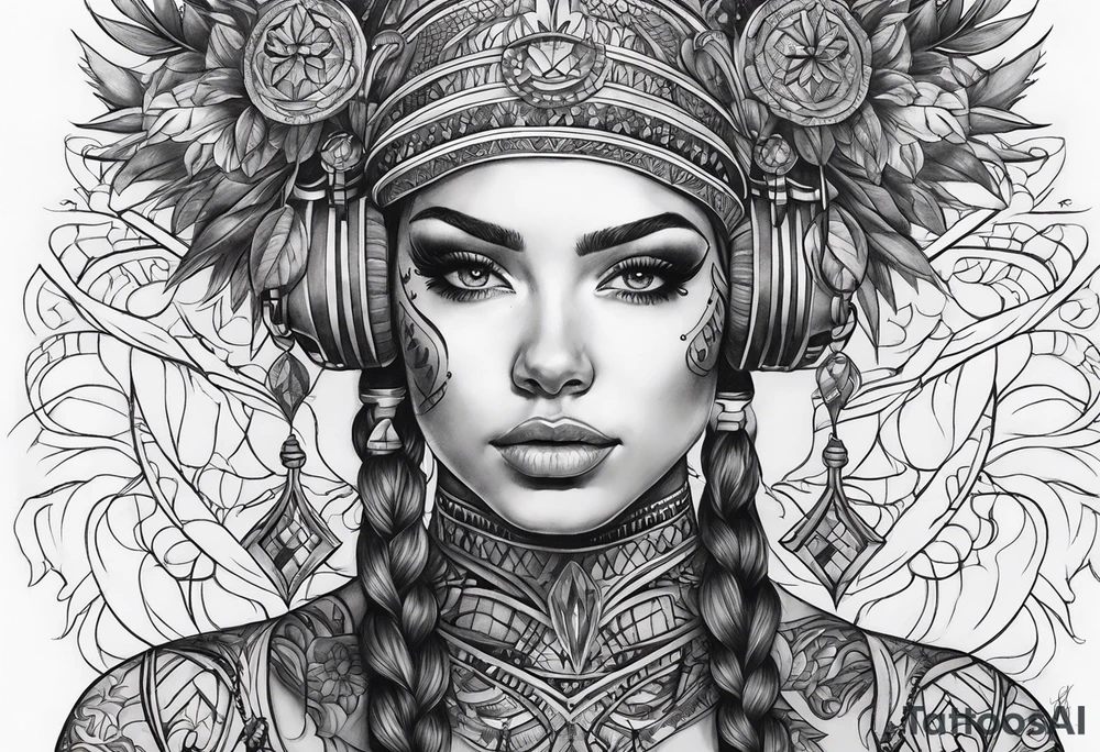 Burning Man AI tattoo idea