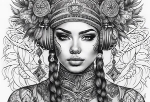 Burning Man AI tattoo idea