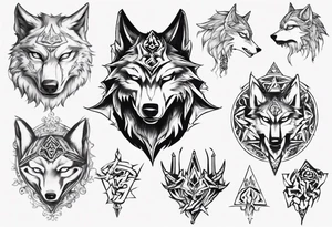wolf head from zelda twighlight princess tattoo idea