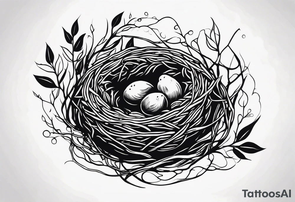 BIRD NEST tattoo idea