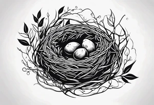 BIRD NEST tattoo idea