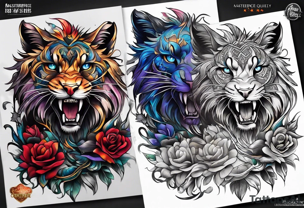 small Cheshire full body tattoo idea
