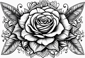 flower rose , sunflower, alien tattoo idea