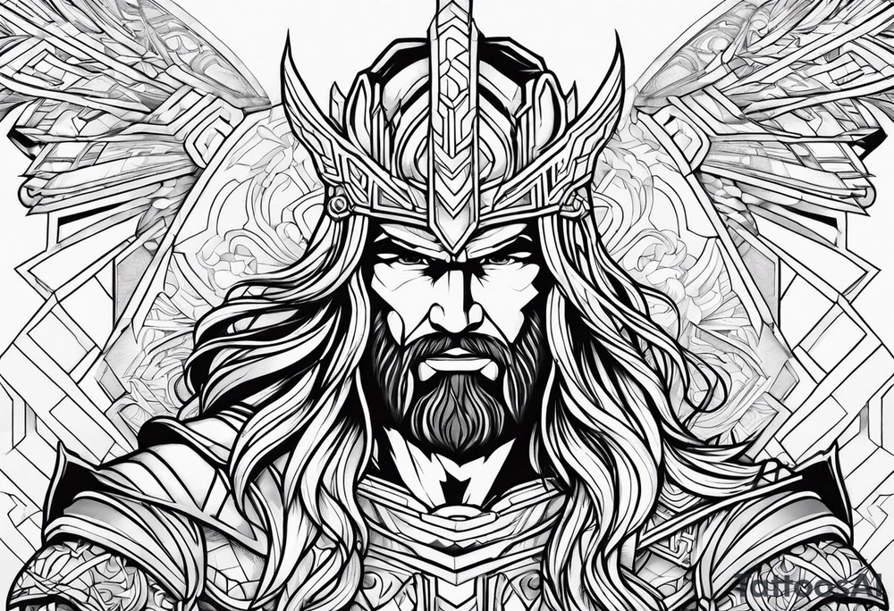 Rainbow and thor tattoo idea
