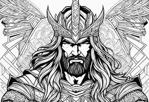 Rainbow and thor tattoo idea