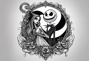 Nightmare before Christmas  statue tattoo idea