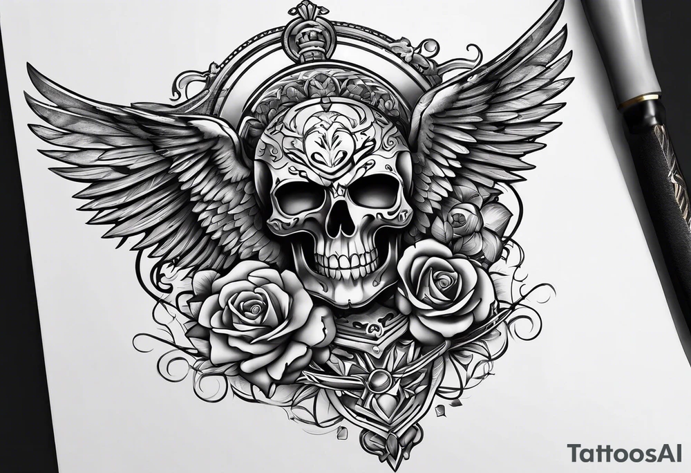 Knife tattoo idea