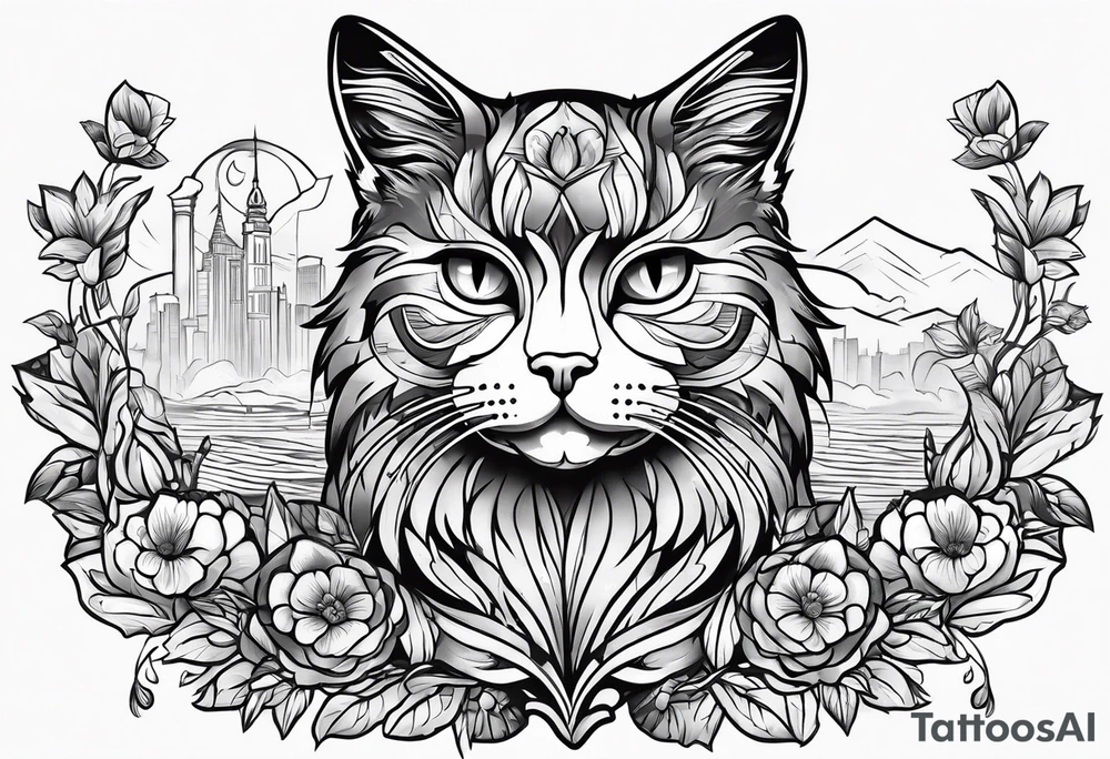 Communist cat tattoo idea
