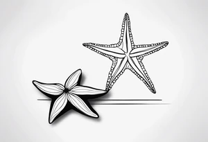Dainty Shell/starfish wrist tattoo tattoo idea