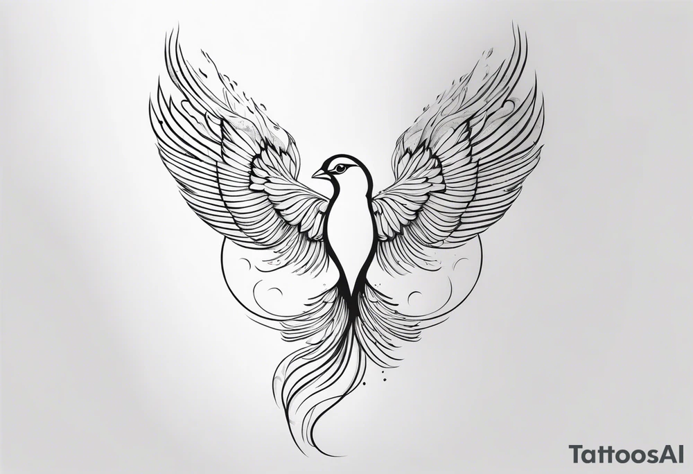 "Resurget Cineribus"
phoenix, delicate, feminine tattoo idea