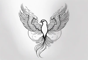 "Resurget Cineribus"
phoenix, delicate, feminine tattoo idea