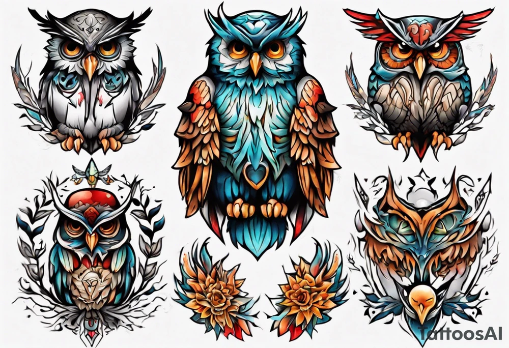 Eule tattoo idea