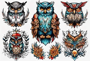 Eule tattoo idea