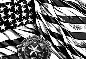 rebel flag tattoo idea