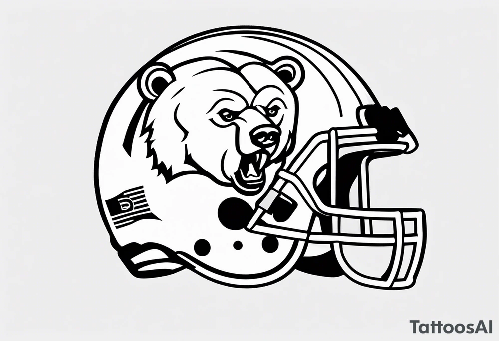 Small Chicago bears tattoo tattoo idea