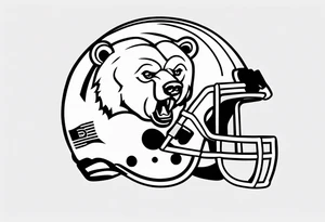 Small Chicago bears tattoo tattoo idea