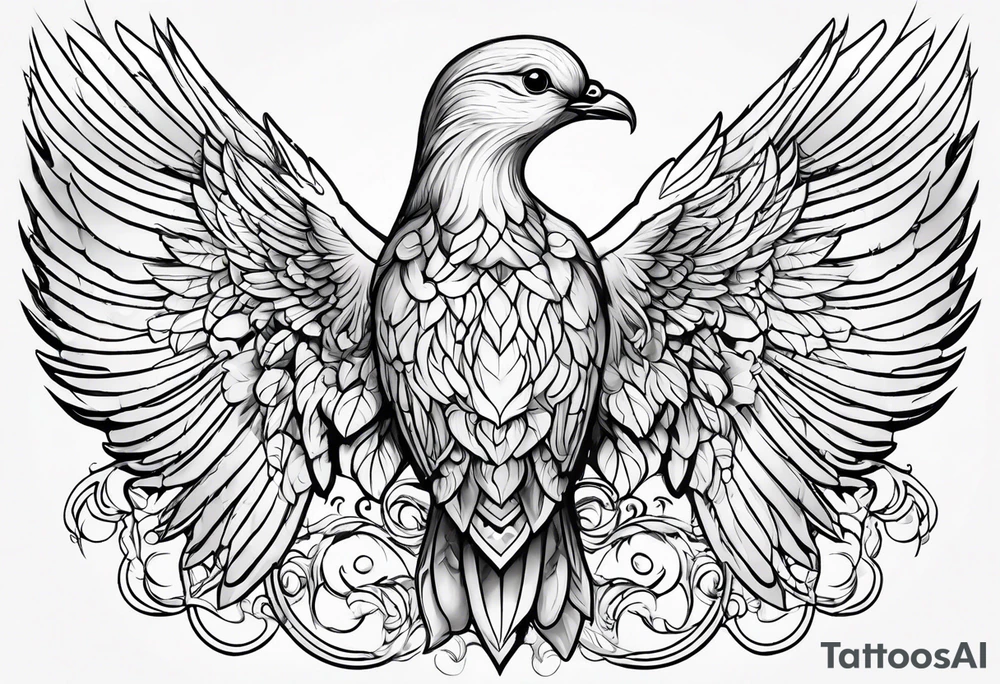 dOVE ANGEL tattoo idea