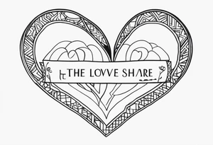 The love that let us share our name tattoo idea