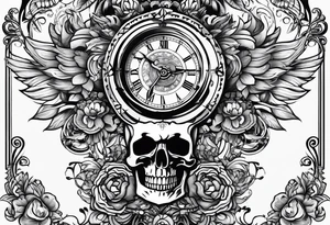digital time style numbers 77:77 tattoo idea