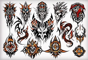 tribal artwork tattoo idea
