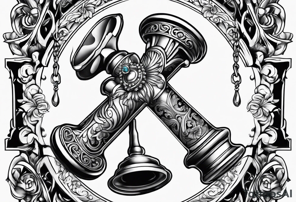 line spigot tap tattoo idea