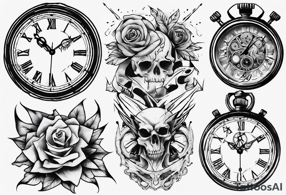 Reloj de arena tattoo idea