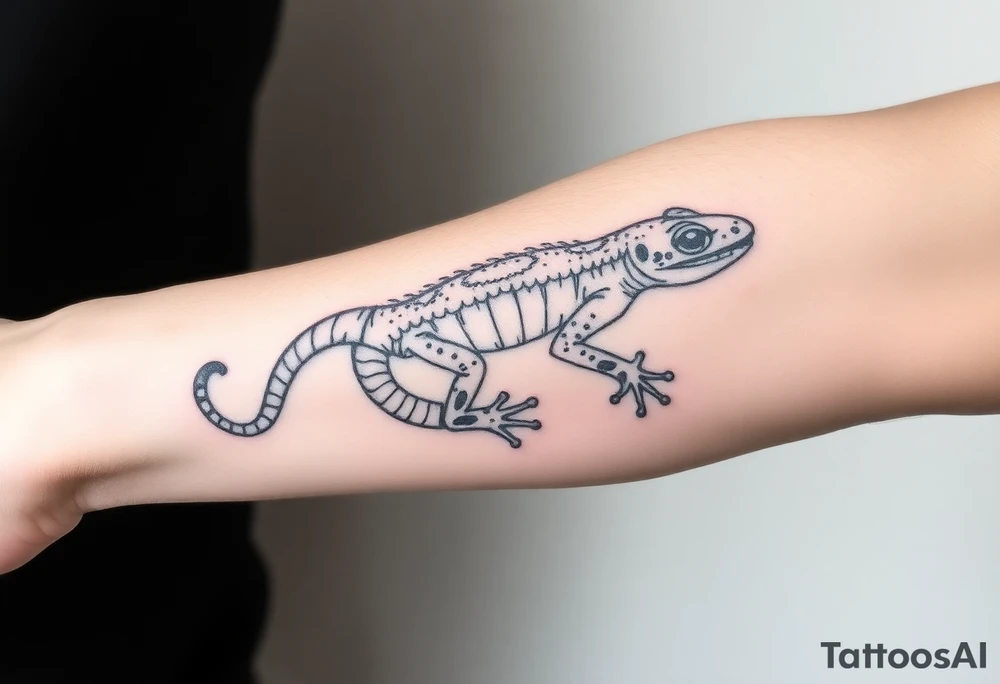 Imaginez le Colisé  une salamandre et un guerrier tattoo idea