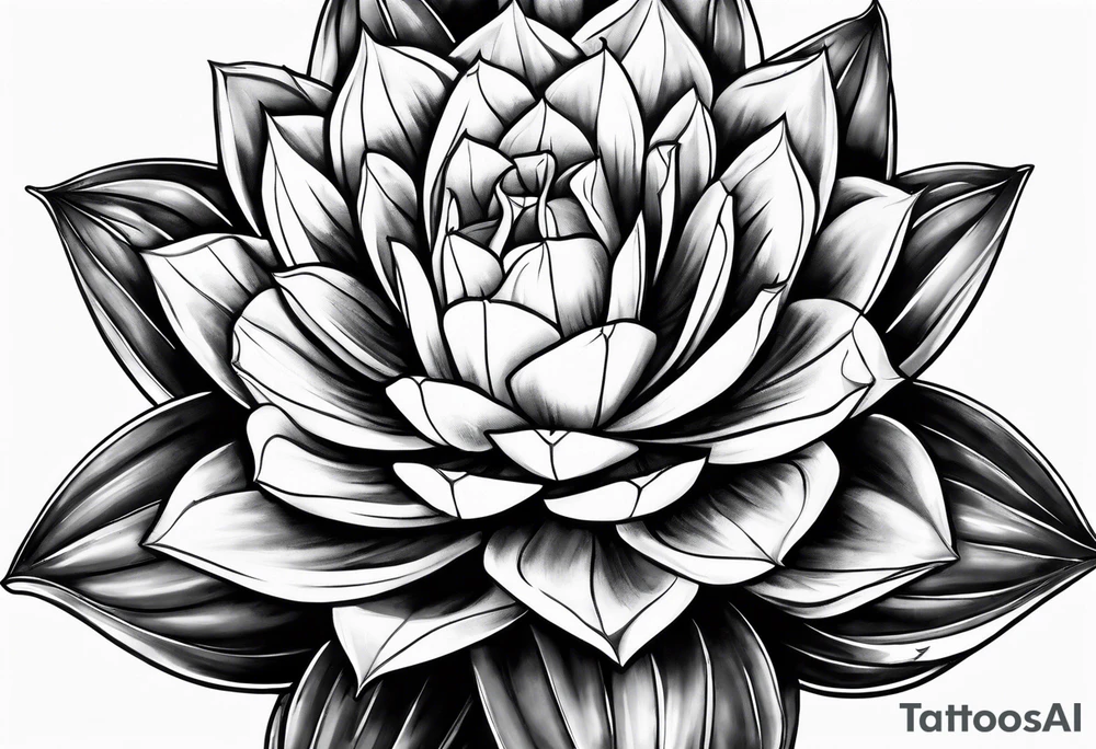 Molotov cocktail on an agave cactus tattoo idea