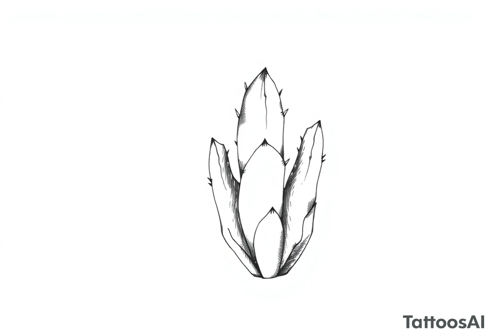 Cute cacti tattoo idea