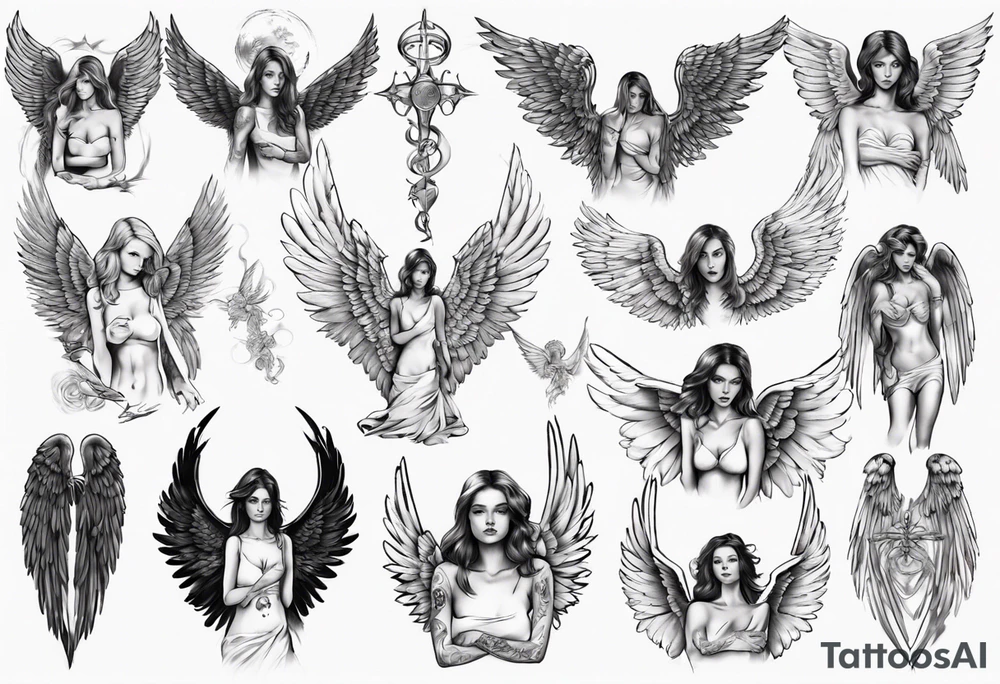 angel tattoo idea