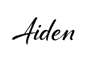 The name Aiden tattoo idea