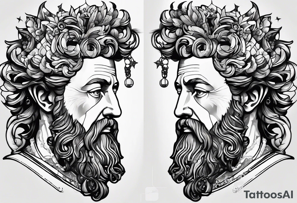 A picture of Marcus Aurelius tattoo idea