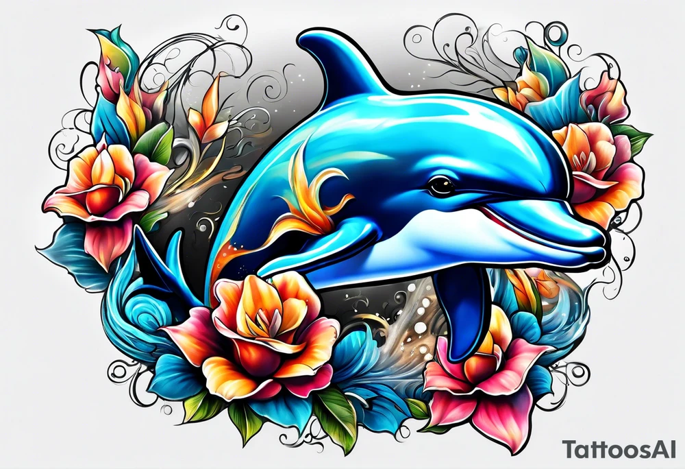 dolphin tattoo idea