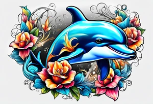 dolphin tattoo idea