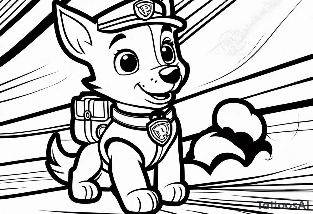 Paw patrol tattoo idea