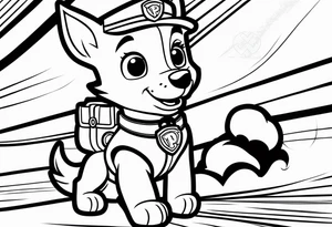 Paw patrol tattoo idea