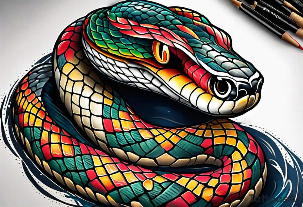 Snake tattoo idea