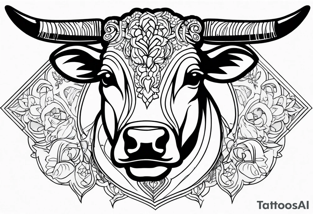 COW ANIMAL tattoo idea