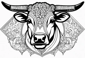 COW ANIMAL tattoo idea