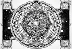 Geometric astronomy tattoo idea
