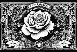 Tis grace hath brought me safe thus far,
And grace will lead me home tattoo idea