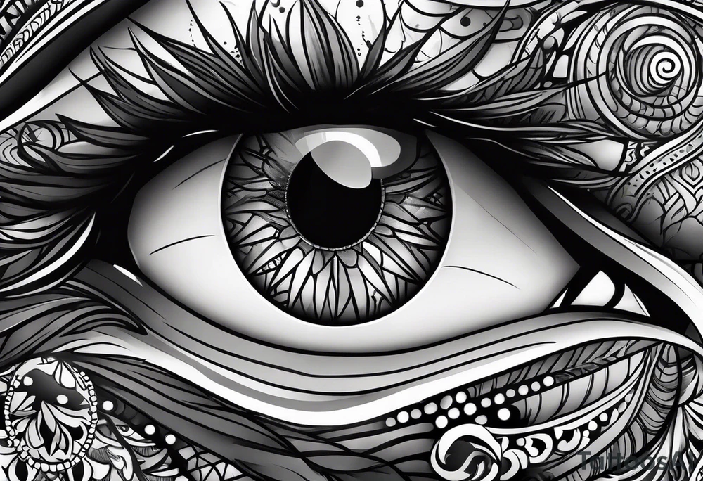 His eye is on the sparrow tattoo idea